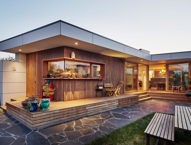 Modern wood home